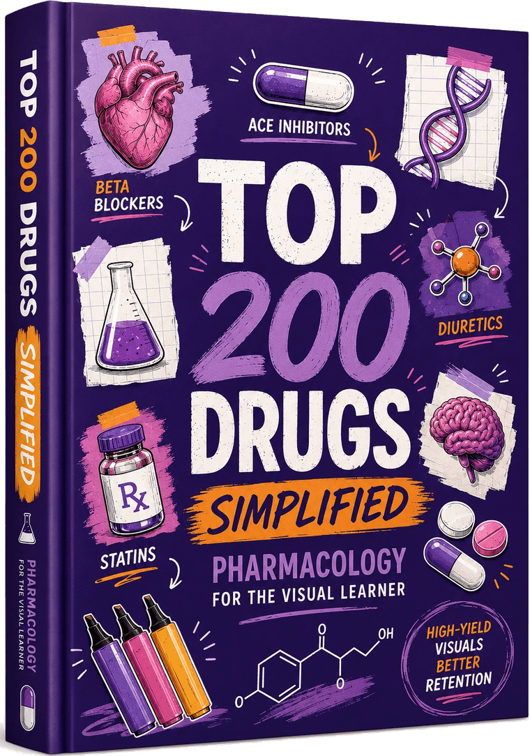 Cover of Top 200 Drugs Simplified: Pharmacology for the Visual Learner