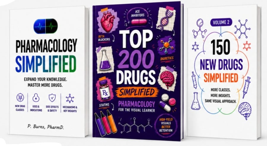 The complete bundle: Top 200 Drugs Simplified and 150 New Drugs Simplified Volume 2